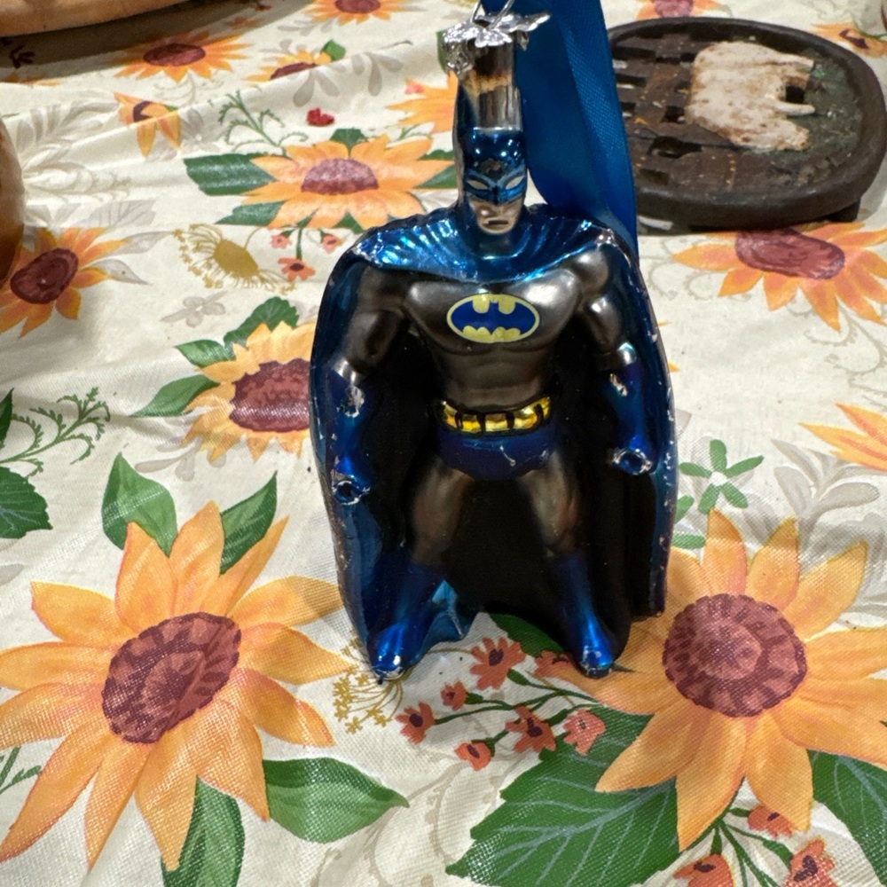 Batman Blue and Black Holiday Ornament